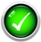 Green tick symbol